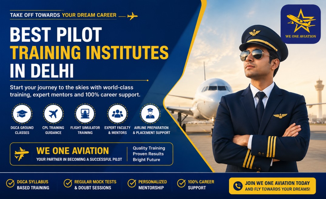 Best Pilot Training Institutes in Delhi for Aspiring Commercial Pilots